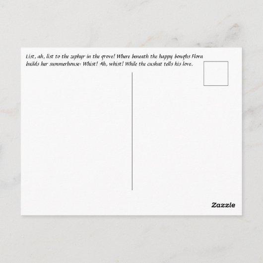 エンチャントガーデンヴィンテージイラストレーションカイニールセン ポストカード (裏面)