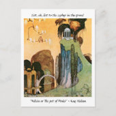 エンチャントガーデンヴィンテージイラストレーションカイニールセン ポストカード (正面)