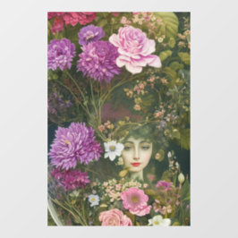 エンチャントガーデンヴィンテージ植物妖精の窓Cl ウィンドウサイン