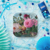 エンチャントガーデン：ヴィンテージフローラデザインプレート ペーパープレート (パーティー)