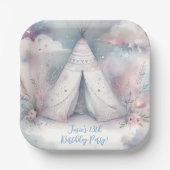 エンチャントガーリーテペースリープバーバースデーパーティー ペーパープレート (正面)