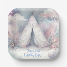 エンチャントガーリーテペースリープバーバースデーパーティー ペーパープレート