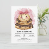 エンチャントキッズウォーターカラークッキー誕生日 招待状 (スタンド正面)