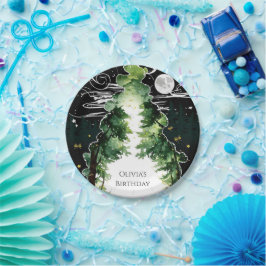 エンチャントキッズウッドランド誕生日 ペーパープレート