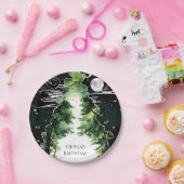 エンチャントキッズウッドランド誕生日 ペーパープレート (パーティー)