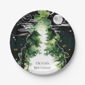 エンチャントキッズウッドランド誕生日 ペーパープレート (正面)