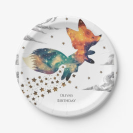 エンチャントキッズキツネ誕生日 ペーパープレート