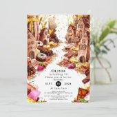 エンチャントキッズチョコレート誕生日 招待状 (スタンド正面)