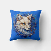 エンチャントキツネと名前をカスタムする クッション (裏面)