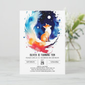 エンチャントキツネホロー誕生日 招待状 (スタンド正面)