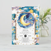 エンチャントキュートムーン誕生日 招待状 (スタンド正面)