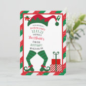 エンチャントキュート小妖精や小人ホリデーパーティー招待状 招待状 (スタンド正面)