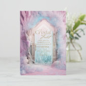 エンチャントクリスタルガーデンマジカルファンタジー誕生日 招待状 (スタンド正面)