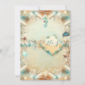 エンチャントクリームアンダーシーパールリボンブライダル 招待状 (裏面)