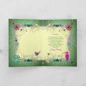 エンチャントグリーン/イエロー誕生日、ゴドーター カード (内部)