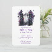 エンチャントゲートハローウィンパーティ招待状 | ゴシックの 招待状 (スタンド正面)