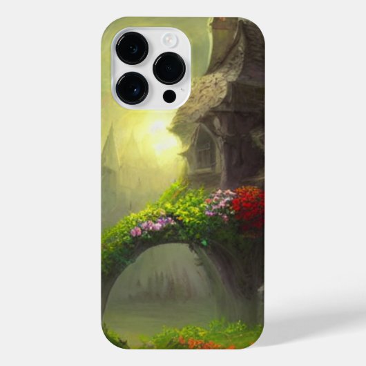 エンチャントコテージとフローラブリッジat Twilight iPhoneケース (裏面)