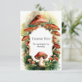 エンチャントコテージキノコ誕生日 サンキューカード (スタンド正面)
