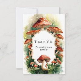 エンチャントコテージキノコ誕生日 サンキューカード