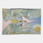 エンチャントコテージホリデーハガキ キッチンタオル (横)