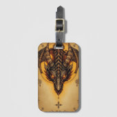 エンチャントゴールデンドラゴンヴィンテージ神話 ラゲッジタグ (正面縦)