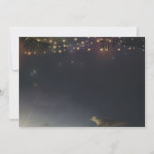 エンチャントサンセットビーチヴィンテージウェディング 招待状 (裏面)