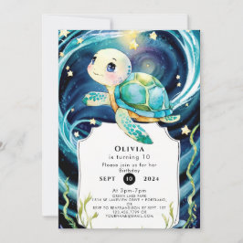 エンチャントザシーボホータートル誕生日 招待状