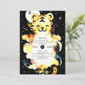 エンチャントシンプルタイガー誕生日 招待状 (スタンド正面)