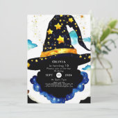 エンチャントシンプルドチルドレンズウィザード誕生日 招待状 (スタンド正面)