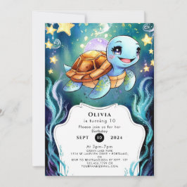 エンチャントシンプルドボホカメ誕生日 招待状