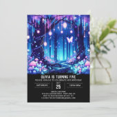 エンチャントスウィートウッドランドデジタル誕生日 招待状 (スタンド正面)