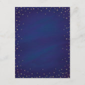 エンチャントスターズブルー&金ゴールド結婚のエンクロージャカード エンクロージャーカード (裏面)