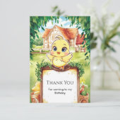 エンチャントスモールチキン誕生日 サンキューカード (スタンド正面)