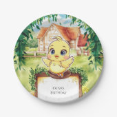 エンチャントスモールチキン誕生日 ペーパープレート (正面)