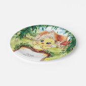 エンチャントスモールチキン誕生日 ペーパープレート (アングル)