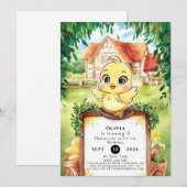 エンチャントスモールチキン誕生日 招待状 (正面/裏面)