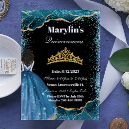 エンチャントターコイズグリッタープリンセスキンセアニェラ 招待状