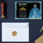 エンチャントターコイズグリッタープリンセスキンセアニェラ 招待状