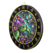 エンチャントタートルバタフライファンタジーロッジデコール ダーツボード (正面右)