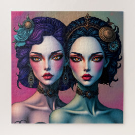 エンチャントツインシスターズポートレートジグソーパズル ジグソーパズル