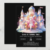 エンチャントデジタルプリンセス誕生日 招待状 (正面/裏面)