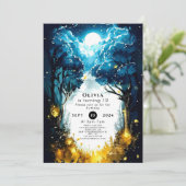 エンチャントドチルドレンズウッドランド誕生日 招待状 (スタンド正面)