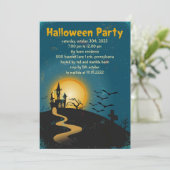 エンチャントドハウスハローウィンパーティ招待状 招待状 (スタンド正面)