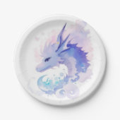 エンチャントドラゴンの誕生日ドリームランド ペーパープレート (正面)