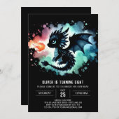 エンチャントドラゴン誕生日チルドレン 招待状 (正面/裏面)