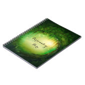 エンチャントドリーミーフォレスト&ライツ素朴カスタム ノートブック (左側)