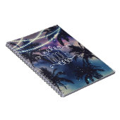 エンチャントナイトスカイ夕べビーチライツジャーナル ノートブック (右側)