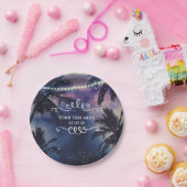 エンチャントナイトスカイ夕べビーチライツ結婚ズ ペーパープレート (パーティー)