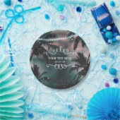 エンチャントナイトスカイ夕べビーチライツ結婚ズ ペーパープレート (パーティー)