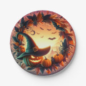エンチャントハロウィーンナイト紙プレート ペーパープレート (正面)